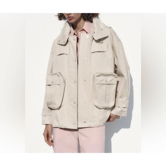 ZARA WOMEN'S POCKET PARKA LIMITED EDITION OVERSIZED SIZE M - Picture 1 of 8